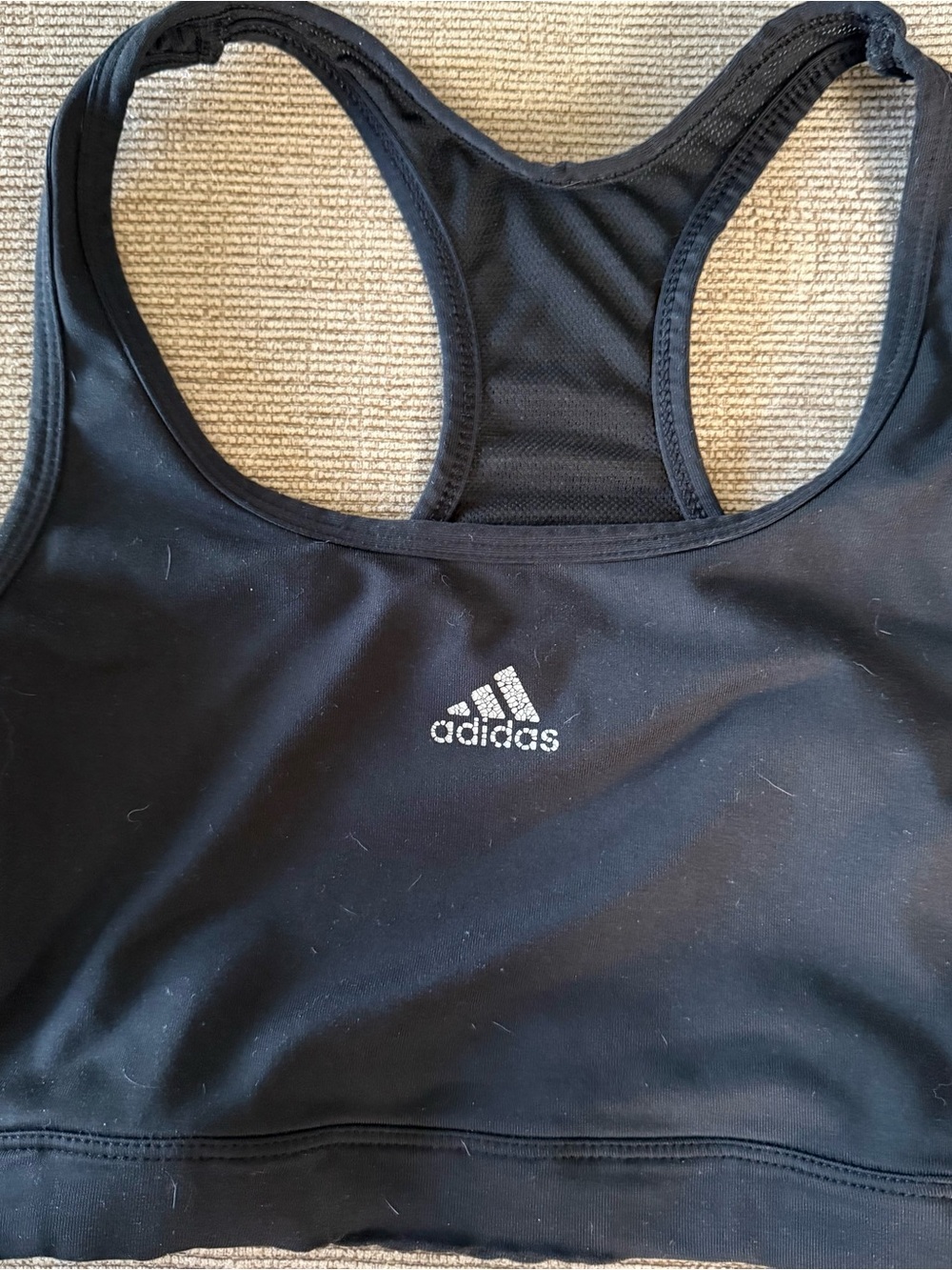 Adidas Women's Black Racerback Sports Bra
